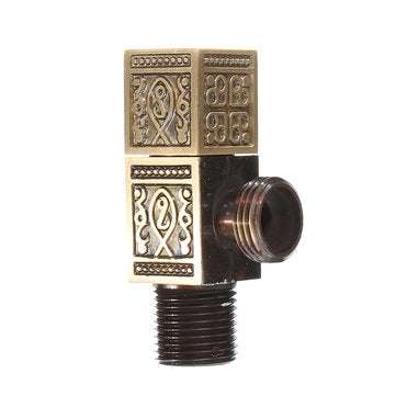 Antique Brass Triangle Valve Bathroom Accessory G1/2 Brass Angle Stop Valves Filling Valves Square T