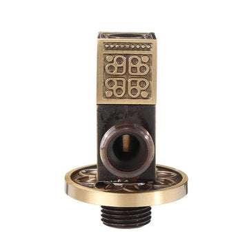 Antique Brass Triangle Valve Bathroom Accessory G1/2 Brass Angle Stop Valves Filling Valves Square T