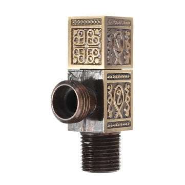 Antique Brass Triangle Valve Bathroom Accessory G1/2 Brass Angle Stop Valves Filling Valves Square T