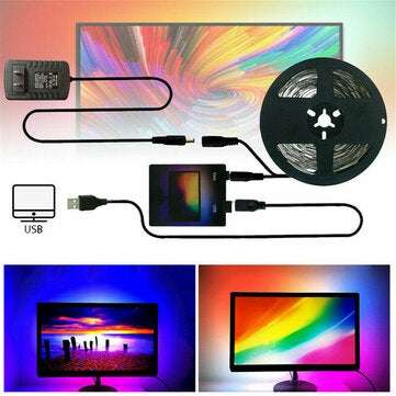 1/2/3/4/5m DIY Ambient Light Strip TV PC USB LED Strip HDTV Computer Monitor Backlight (LENGTH: 3M)