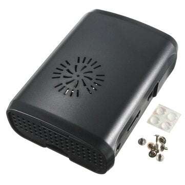 ABS Case With Fan Hole For Raspberry Pi 2 Model B / B+ (COLOR.: BLACK)