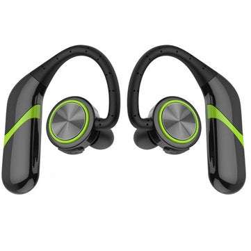 [True Wireless] Portable bluetooth Earphone TWS Bass Stereo IPX6 Waterproof Sport... (COLOR.: GREEN)