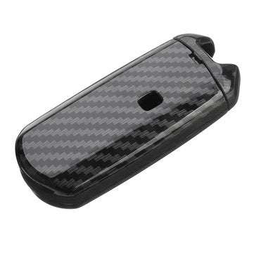 ABS Carbon Fiber Remote Smart Car Key Case/Bag Cover Fob with Key Ring for Mazda 3 Axela 2017-18