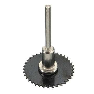 7pcs Black HSS Saw Blades Cutting Discs Mandrel Cutter Rotary Tool