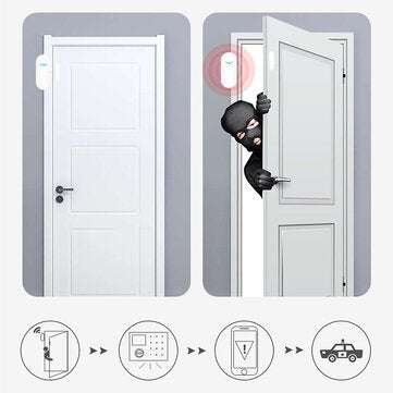 ANGUS CD101 Wireless Door and Window Detector Smart Door Magnetic Sensor Smart Linkage Switch Securi