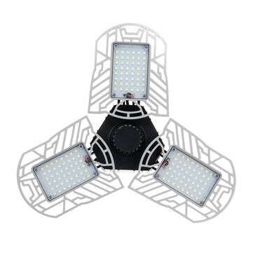 60W/120W 85-265V 3/4 Deformable LED Garage Lights Workshop Ceiling La... (POWER: 60W | COLOR: BLACK)