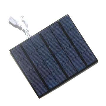 5W 6V Solar Panel Powered 6 Inch Mini Fan Ventilator for Home Outdoor Air Cooling