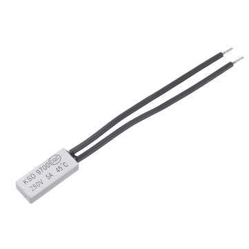 5pcs Normal Open KSD9700 250V 5A 45 Plastic Thermostatic Temperature Sensor Switch NO