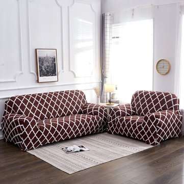 1/2/3/4 Seater Elastic Sofa Chair Covers Slipcover Settee Stretch Floral... (SOFA COVER: SINGLESEAT)