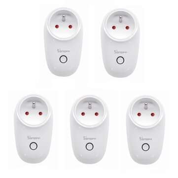 5Pcs SONOFF S26 10A AC90V-250V Smart WIFI Socket FR Wireless Plug Power Sockets Smart Home Switch Wo