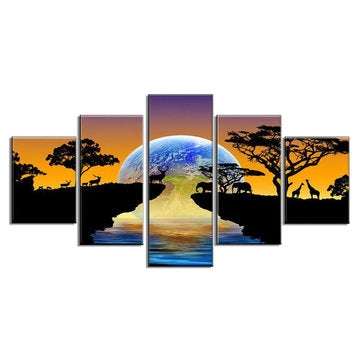 5Pcs Set Star Modern Canvas Print Paintings Unframed Wall Art Pictures Home Decor