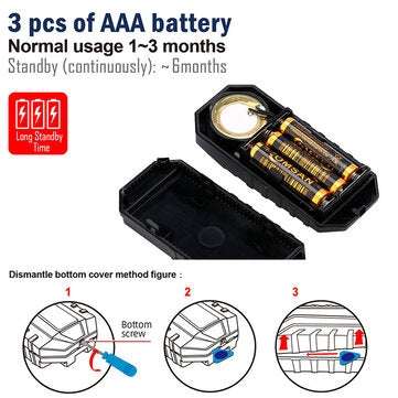 Bakeey Vibration Alarm Induction Three-speed Adjustable Volume Waterproof Alarm For Bicycle