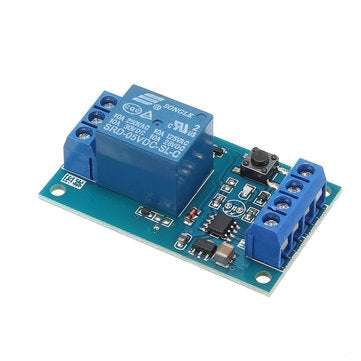 5pcs DC 5V Single Bond Button Bistable Relay Module Modified Car Start and Stop Self-Locking Switch
