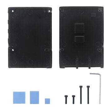 Caturda C2444 Aluminum Alloy Protective Case Heatsink Enclosure for Raspberry Pi 4B