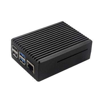 Caturda C2444 Aluminum Alloy Protective Case Heatsink Enclosure for Raspberry Pi 4B