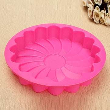 9`` Silicone Flower Cake Chocolate Bread Mould Bakeware Pan Cake Pan Baking Tool