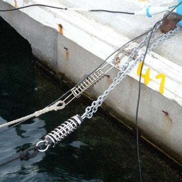 95mm Boat Docking Mooring Spring Damper Snubber Marine Anchor Stainless Steel