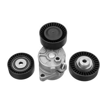 Belt Tensioner + Idler Pulley Kit Replacement for BMW E36 E39 E46 E53
