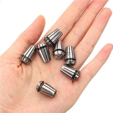 7Pcs ER11 1-7mm Spring Collets with ER11A 5mm Motor Shaft Holder Extension Rod