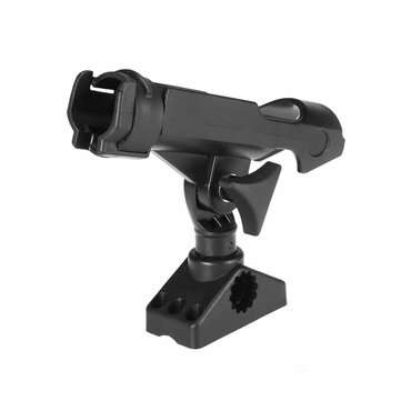 BSET METAL ABS Adjustable Boat Fishing Rod Rack Holder Device Pole Kayak Support Fixer Fix Pole Rota