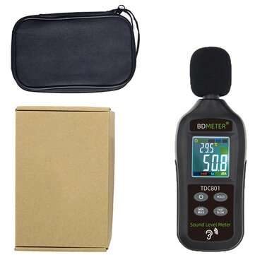 BDMETER TDC801 Handheld Digital Noise Meter 35~135dB Sound Level Decibel Meter Mini Sound Tester Vol