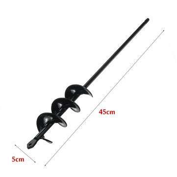 9 to 18 Inch Earth Planter Spiral Auger Drill Bit Post Hole Digger Power Garden Auger Kit (SIZE: 5#)