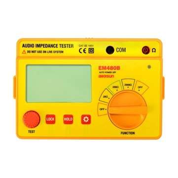 ALL SUN EM480B Audio Impedance Tester Portable Insulation CATIII Test Ranges 20/200/2000 Resistance