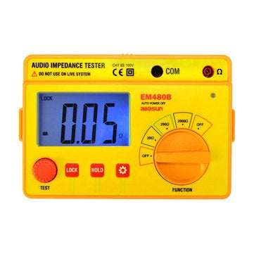 ALL SUN EM480B Audio Impedance Tester Portable Insulation CATIII Test Ranges 20/200/2000 Resistance