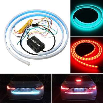 AMBOTHER Car 72SMD COB LED Running Brake Lamp Reverse Signal Tail Light Bar Strip Truck Waterproof U