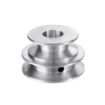 Aluminum Alloy 40&50mm Double Groove Pulley 8-20MM Fixed Bore V-shape Pulley Wheel f... (SIZE: 14MM)