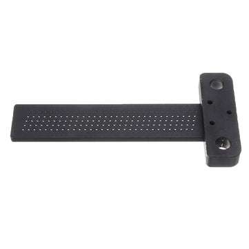 Black Aluminium Alloy T-160 Hole Positioning Measuring Ruler 160mm Metric T Ruler Woodworking Precis