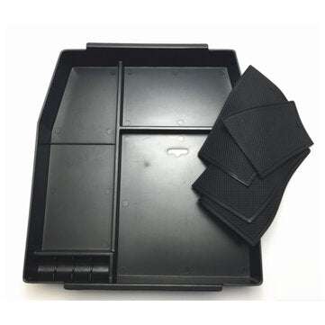 Black Interior Armrest Storage Box Holder For Ford F150 F-150 2015 2016 2017