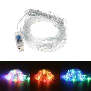 8 Modes 7M/12M 50LED/100LED USB/Battery Powered Stripe Party Light... (LENGTH: 12M | TYPE: USBPOWER)