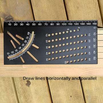 Aluminum Alloy 3D Mitre Angle Measuring Square 45 90 Degree Angle Ruler Punctuation Marking Gauge Fr