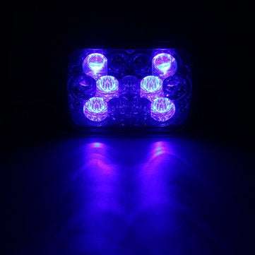 5X7 Inch H4 13 LED Headlights High Low Dual Beam Light with Atmosphere Lamp DC9-32V 40W for Jeep Gra