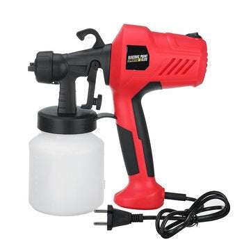 800W Electric Paint Spray Guns Airless Handheld Sprayer Machine Kit Air W/ 4 Nozzles