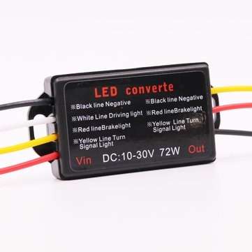 Car Flash Strobe Controller Flasher Module Adapter For LED Side Work Brake Lights Tail Stop Turn Sig