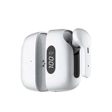 Bakeey Q5 TWS in-Ear Magnetic Led Display Noise Cancelling Stereo Sport Touch Cont... (COLOR: WHITE)
