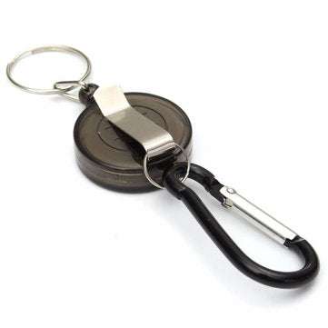 Badge Reel Telescopic Key Buckle Carabiner Recoil Retractable Holder Key Chain