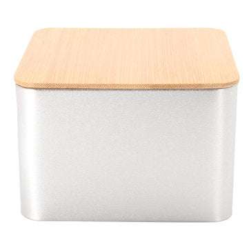 95*95*64mm Vintage Metal Bread Storage Bin Tea Cake Sugar Box Containers