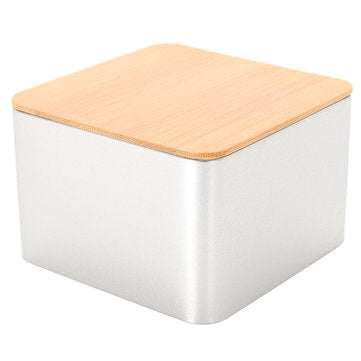 95*95*64mm Vintage Metal Bread Storage Bin Tea Cake Sugar Box Containers