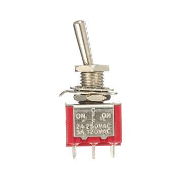 5pcs Red Toggle Switch DPDT On-Off-On 6 PINs 3 Position 5A 120V /2A 250V AC