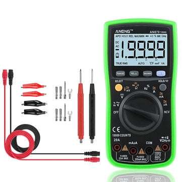 ANENG AN870 Auto Range Digital Multimeter 19999 Counts True-RMS NCV AC/DC Voltage Green