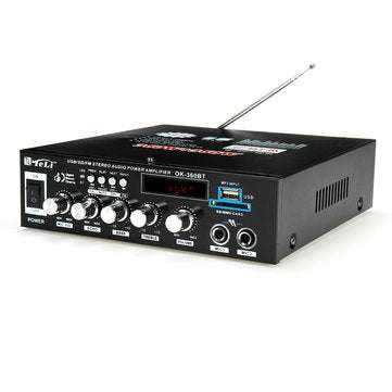 BT-360 720W bluetooth Car Home Amplifier Stereo Audio Digital FM MP3 Support SD Card MIC USB with Re