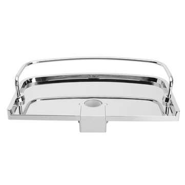 Bathroom Pole Drain Shelf Shower Storage Caddy Rack Organiser Tray Holder (SIZE: 24MM)