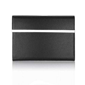 A5 Manager File Folder PU Clip Briefcase A4 File Loose-Leaf Notebook Multi-Functi... (COLOR.: BLACK)