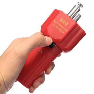 5V Oven Small Barbecue Motor BBQ Grill Red Bracket Rotator Rotisserie 135*70MM