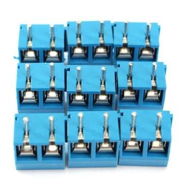 60pcs 2 Pin Plug-In Screw Terminal Block Connector 5.08mm Pitch