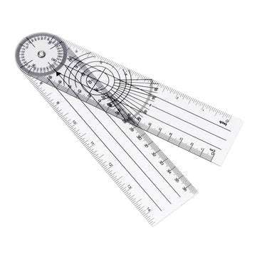 6Pcs 360 12/8/6 Inch Medical Spinal Ruler Goniometer Angle Protractor Angle Ruler