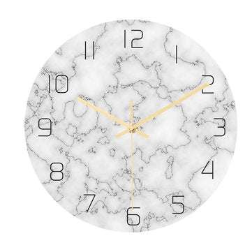CC014 Creative Marble Pattern Wall Clock Mute Wall Clock Quartz Wall Clock For Home Office Decoratio